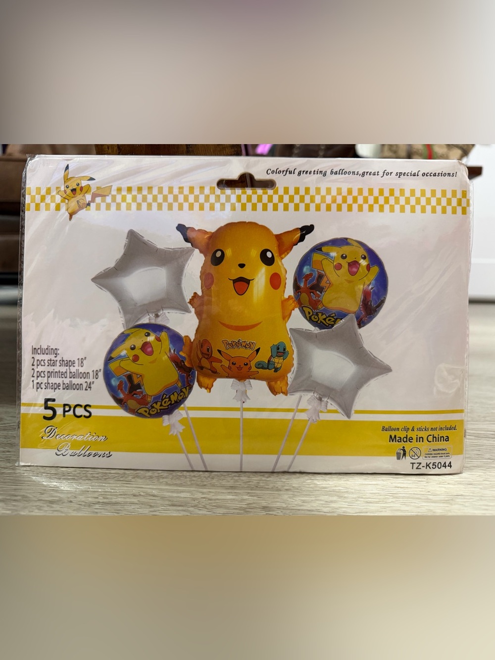 Pokemon Pikachu Balloon Set